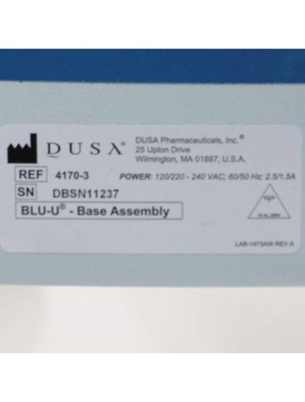 Dusa Blu-U Photodynamic Light Skin Treatment Therapy Phototherapy 4170-1