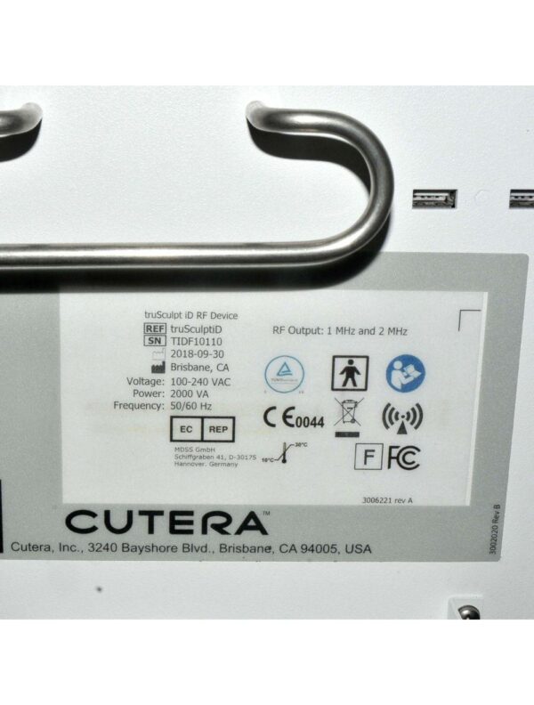 Cutera truSculpt iD Radio Frequency Body Sculpting Contouring RF Non Surgical