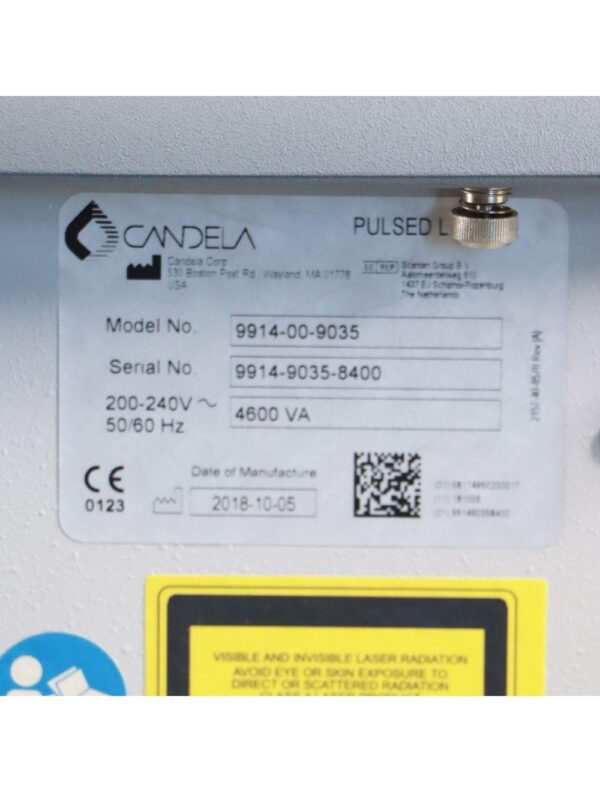 2018 Candela GentleMax Pro Pulsed Laser System 9914-00-9035
