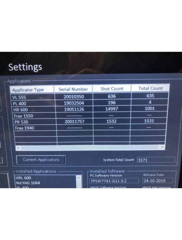 Candela Ellipse Nordlys IPL Laser System 2 SR Pigment Handpieces VL 555 PR 530