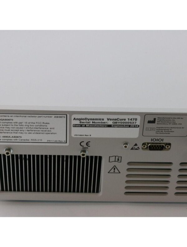 2014 AngioDynamics VenaCure EVLT Indium Phosphate 1470 Vena Cure 12W Vein Laser