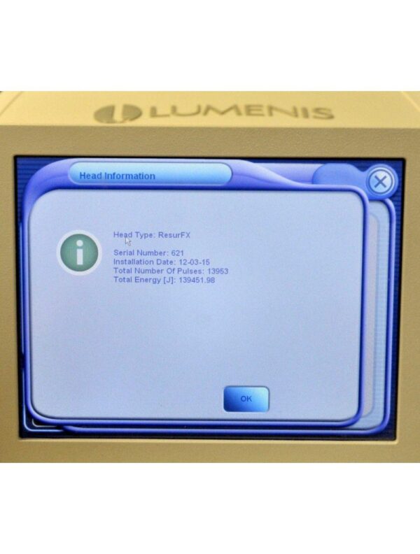 Lumenis M22 ResurFX 1565nm Laser Module Non Ablative Skin Resurfacing 13953 Shot