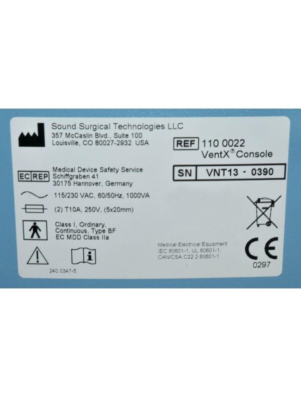 Solta Sound Surgical VaserLipo Vaser Ultrasound Amplifier VentX Vent X Ver 2.0