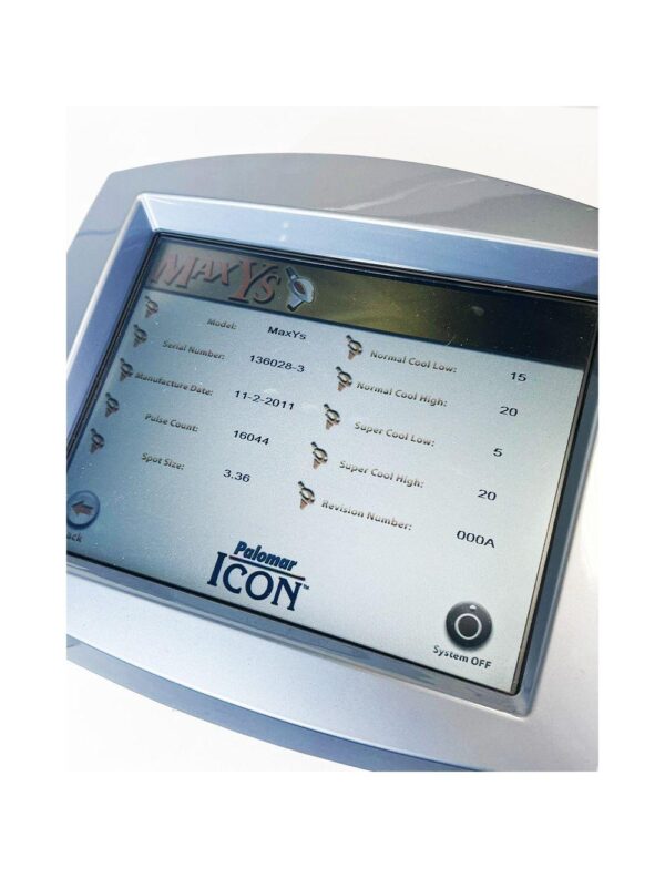 2011 Cynosure Icon IPL Laser Hair Removal Skin Resurfacing Laser System w/ 5 HPs