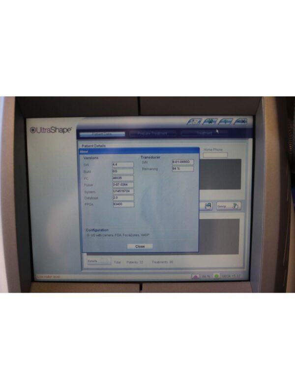 2014 Syneron UltraShape Ultrasound Body Contouring Ultra Shape 2 Transducers