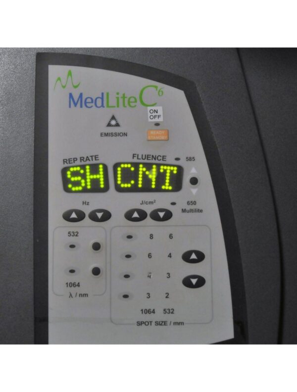 2007 Hoya ConBio MedLite C6 Q Switch Laser Con Bio Tattoo Removal 1064 Dye Kit