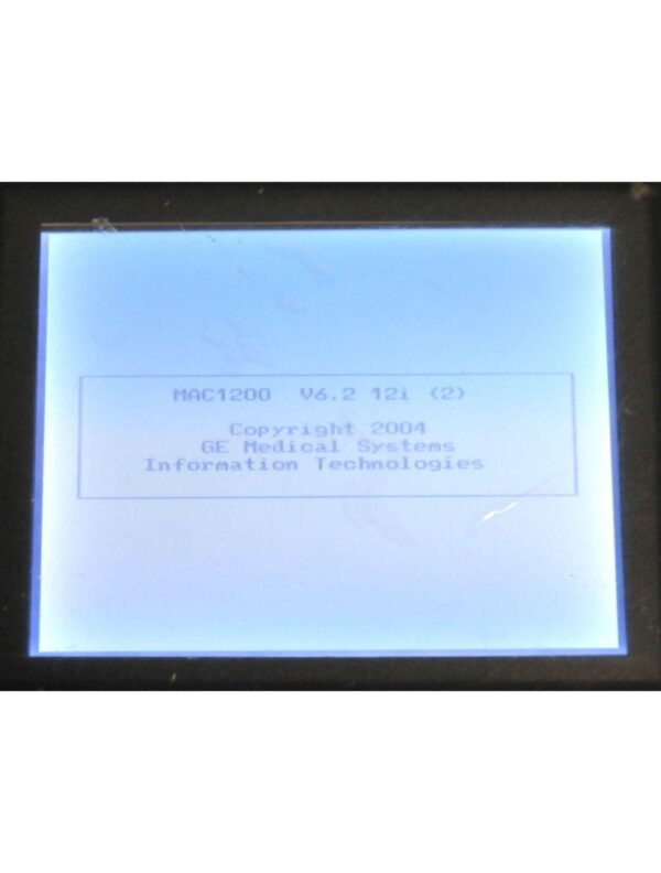 MAC 1200 General Electric EKG Electrocardiograph GE MAC1200 101116823 2007