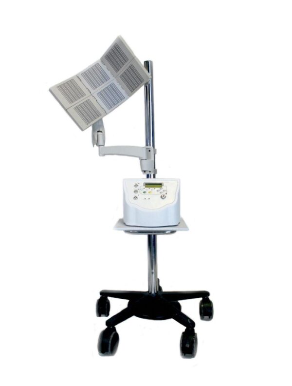 LED Light Therapy System Skin Care Machine LightWave RLI 100 EXP on Mobile Stand