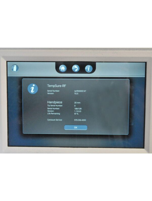 2019 Cynosure TempSure Envi RF 300 w Generator Wrinkle Reduction Skin Tightening