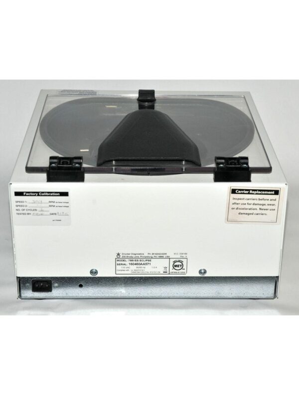 Drucker Diagnostics 755VES ECLIPSE Centrifuge PRP Platelet Rich Plasma 755 VES