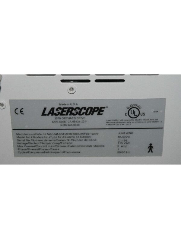 Lyra Laserscope 2002 Nd:YAG Laser w CoolSpot HandPcs 1-5&10mm Hair Removal/Vein