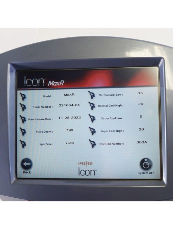 2011 Cynosure Palomar Icon IPL Laser System Hair Removal Acne MaxR MaxYs 1540