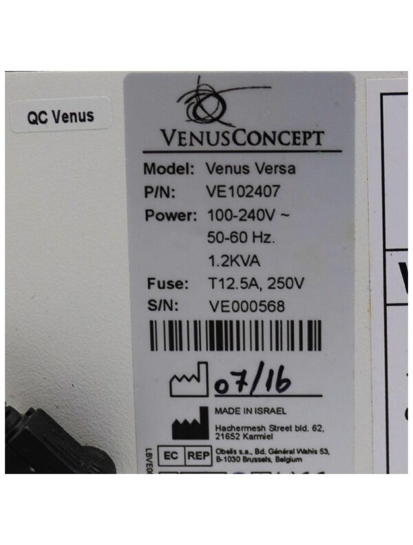 2016 VenusConcept Venus Versa IPL Laser Hair Removal Skin Rejuvenation 9 HP's