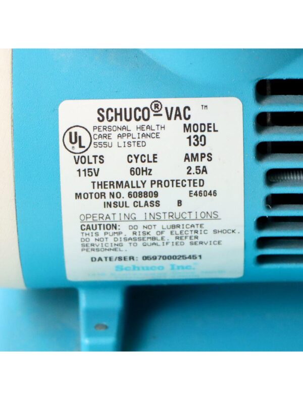 Schuco-Vac Portable Suction Aspirator w/ 1500 ml Canister, & Molded Base
