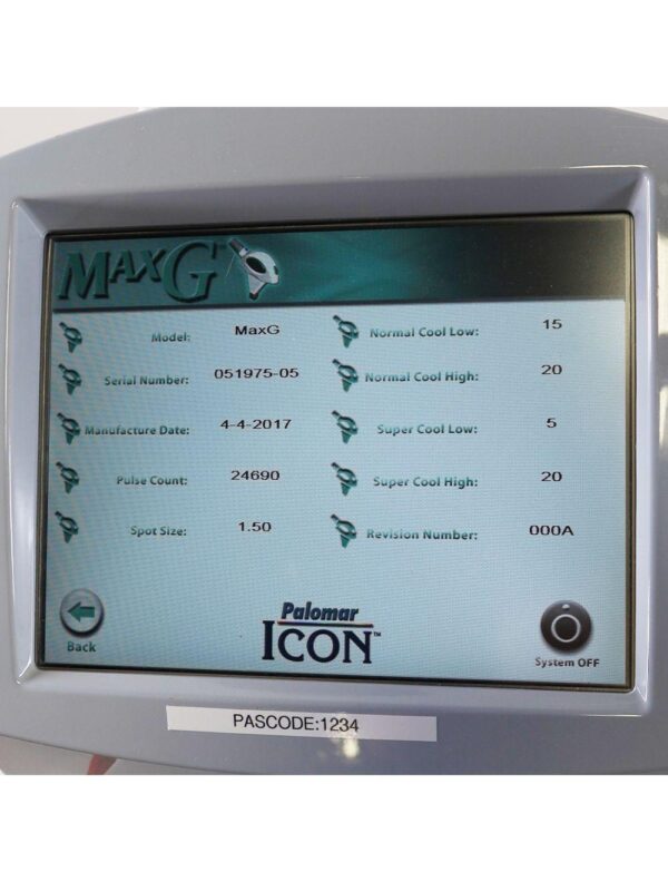 2017 Palomar Icon IPL Laser Fractional 1540 Hair Removal Vascular Skin Resurface