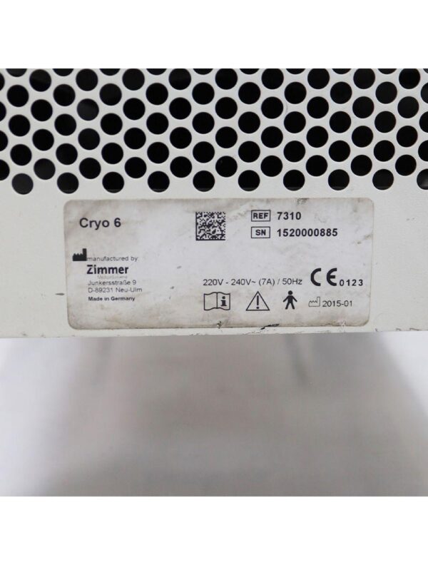 Zimmer Cryo 6 Chiller Cold Air Therapy Spot Cooling Treatment Cryotherapy Cryo6