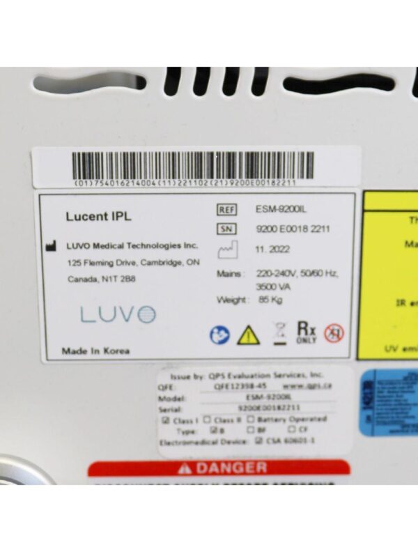 2022 Luvo Lucent IPL Laser System Skin Rejuvenation Hair Removal Lesions System