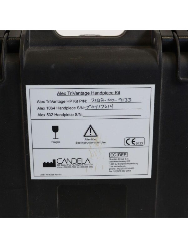 2013 Candela Alex TriVantage Q Switched 532nm Nd YAG Tattoo Removal Laser