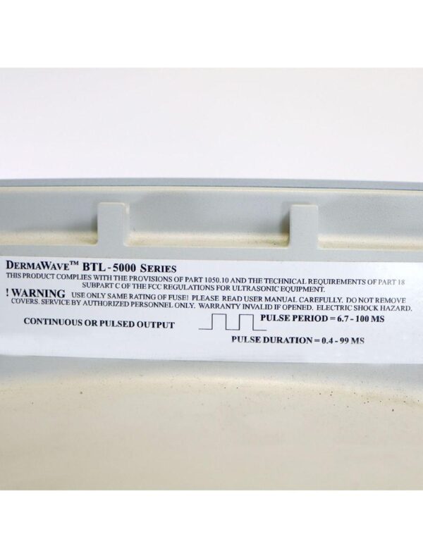 2005 DermaWave BTL-5000 Mesotherapy Power Radial ShockWave Therapy Pain Relief