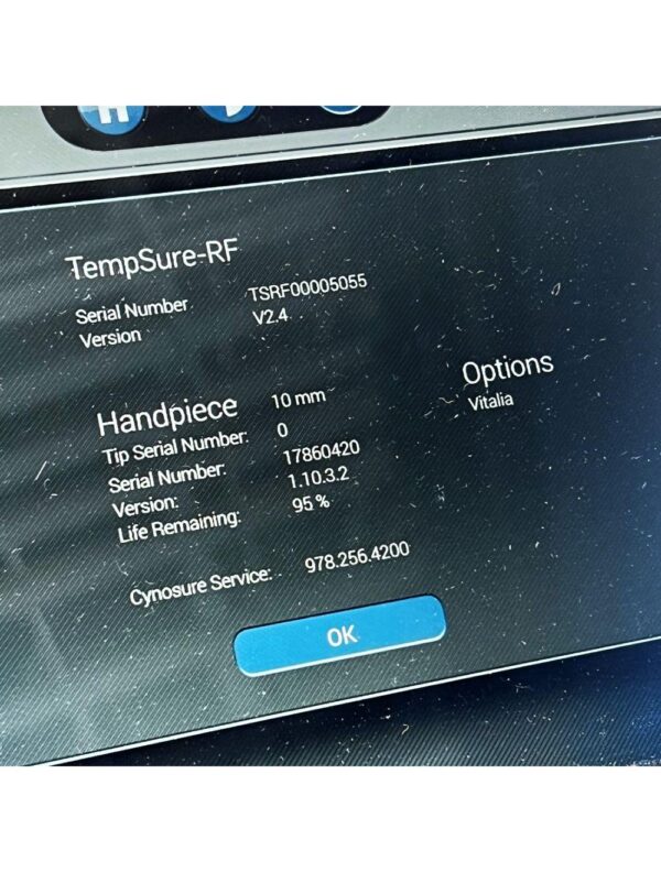 2018 Cynosure Ellman TempSure RadioFrequency Vitalia Skin Tightening RF