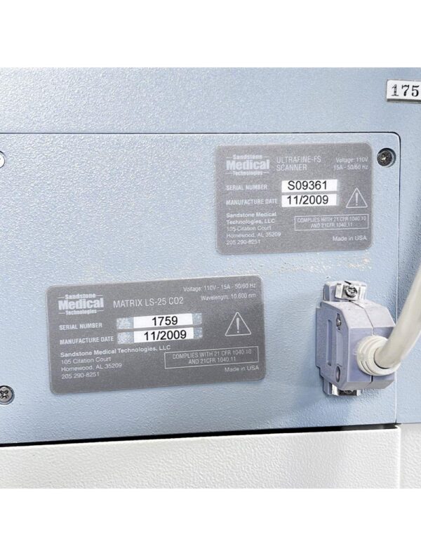 2009 Ellman Sandstone MATRIX LS-25 CO2 Laser System and UltraFine-FS Scanner