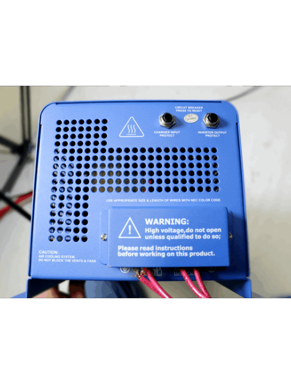 2000 Watt Pure Sine Inverter Charger 12Vdc to 120Vac Output and Battery