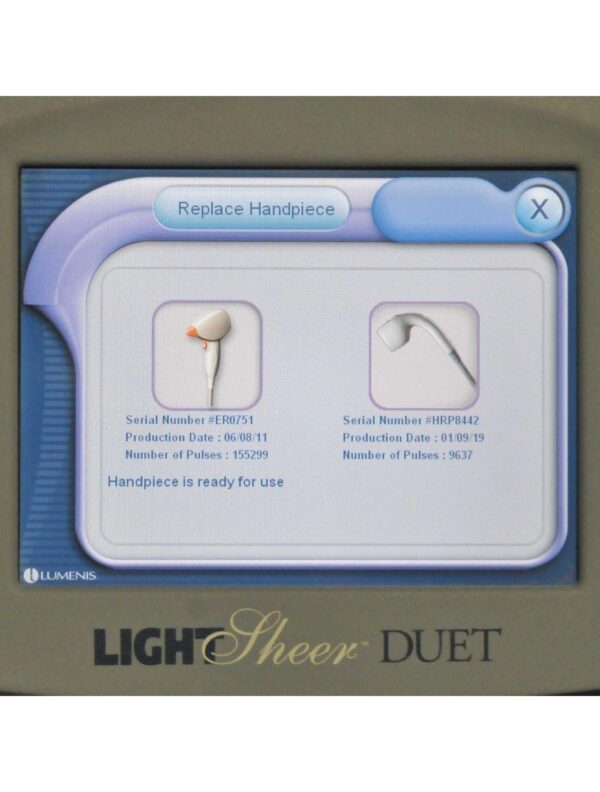 Lumenis LightSheer Duet Diode 810 Hair Removal Laser Light Sheer ET & HS 2009