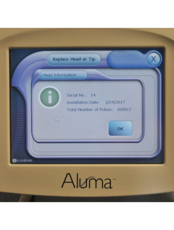 2008 Lumenis Aluma RF Vacuum Wrinkle Fine Line Skin Tightening RadioFrequency