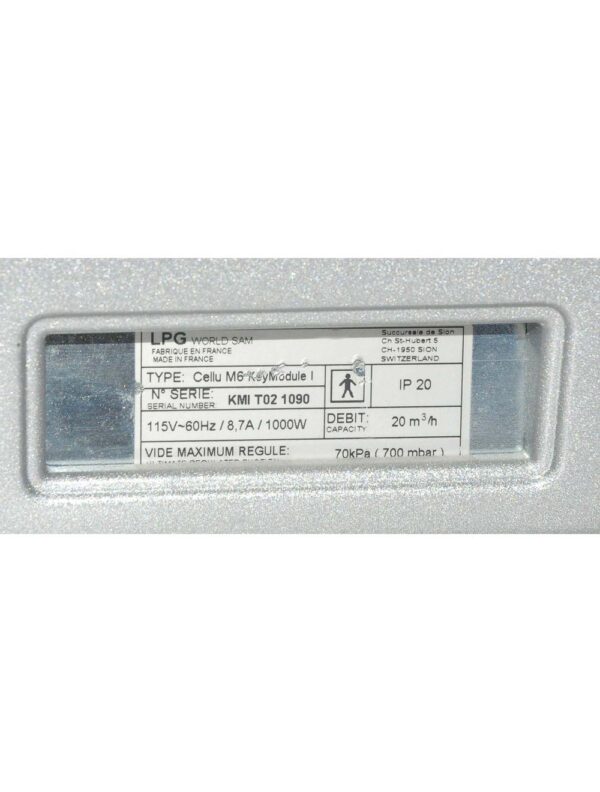 LPG 2003 Cellu M6 System Enderlie Therapeutic Cellulite Massager Body Cellum6
