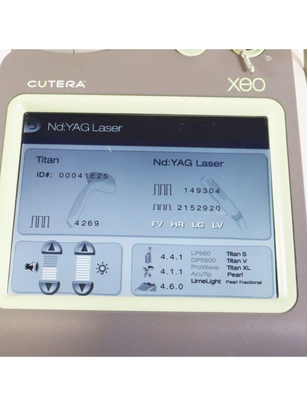 2013 Cutera XEO Nd: YAG Titan V Titan XL Pearl Pearl Fractional System