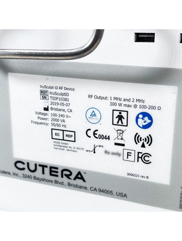 2019 Cutera Tru Sculpt iD Radio Frequency RF Body Sculpting Fat Reduction System