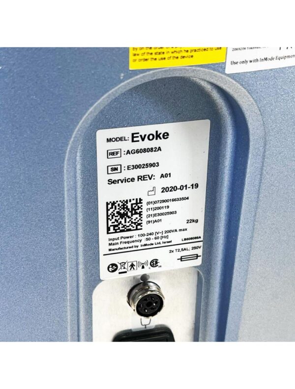 2020 InMode EVOKE Bipolar RF Non-Invasive Facial Treatment Submental Chin Neck