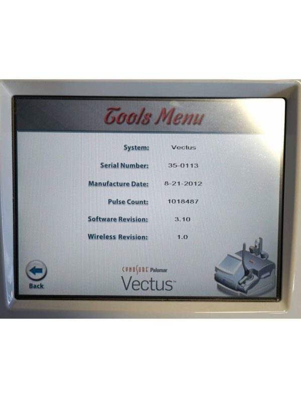 2012 Palomar Vectus 810 nm Diode Laser Hair Removal Cynosure Aesthetic Treatment