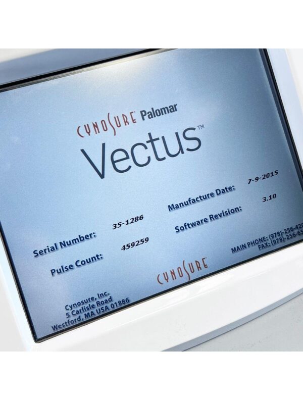 2015 Cynosure Palomar Vectus Laser Hair Removal 810 Diode Skintel System