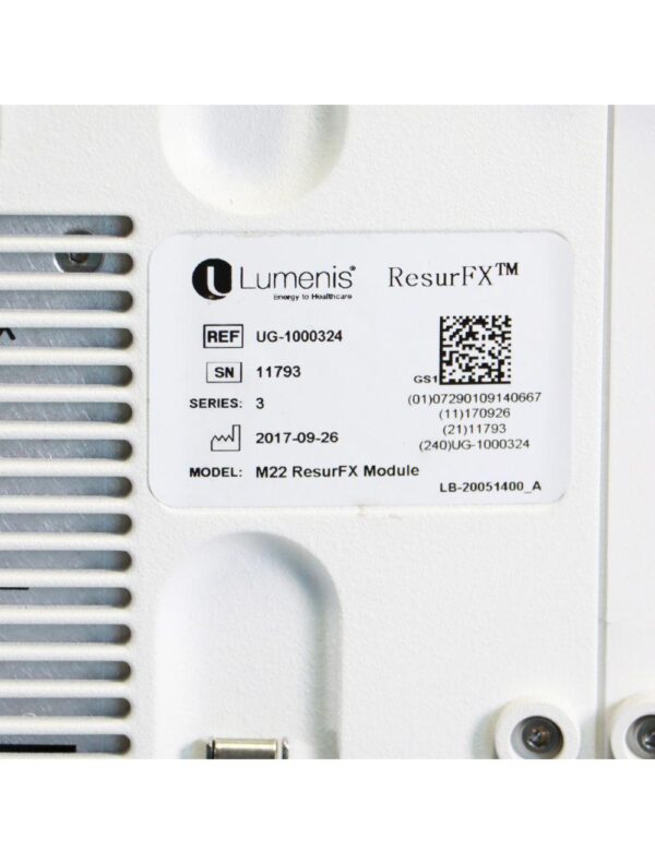 2017 Lumenis M22 ResurFX IPL Q-Switched NdYag System
