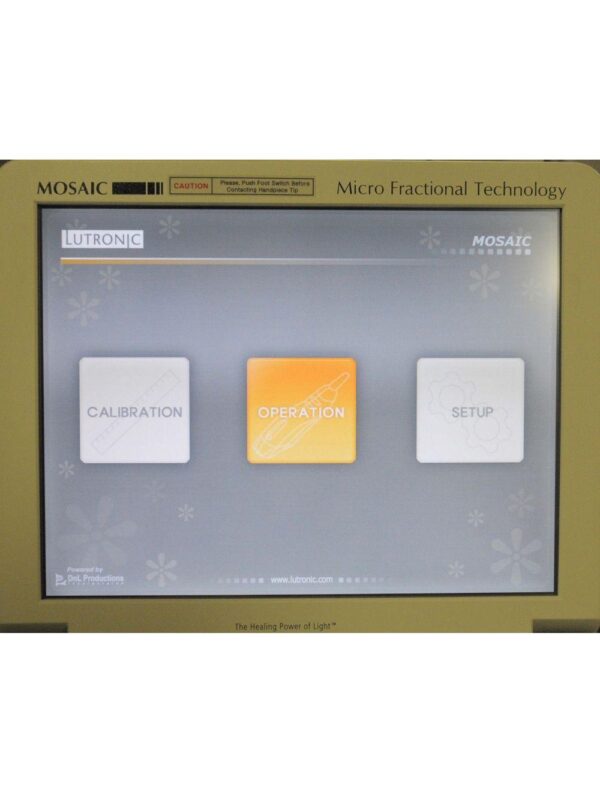 2008 Lutronic MOSAIC Er Glass ERBIUM Fractional LASER 1550 nm Skin Tightening ST