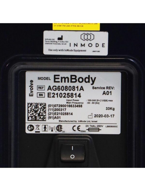 2020 InMode EvolveX Embody Full Body Remodel Muscle Toning EMS RF Tite Transform