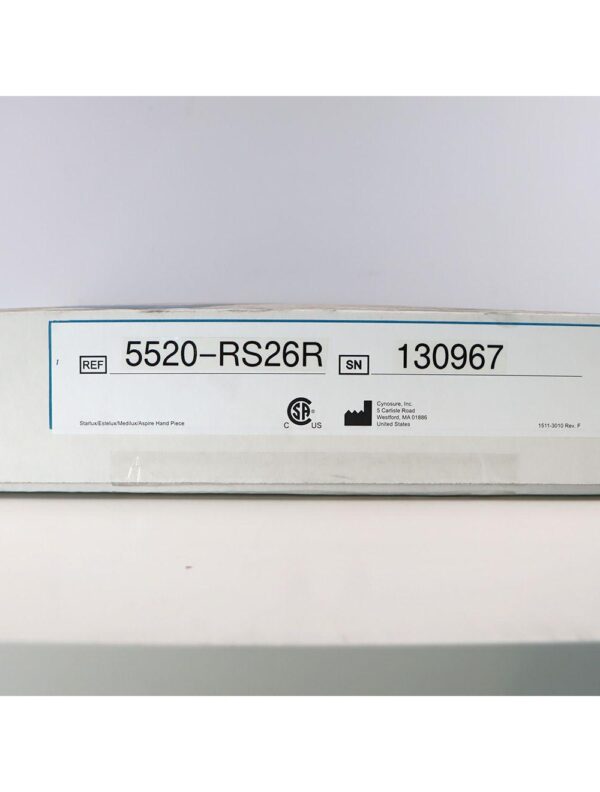 Palomar StarLux LuxRs 500 Handpiece Cynosure Factory Refurbished 130967 (0 Shots)