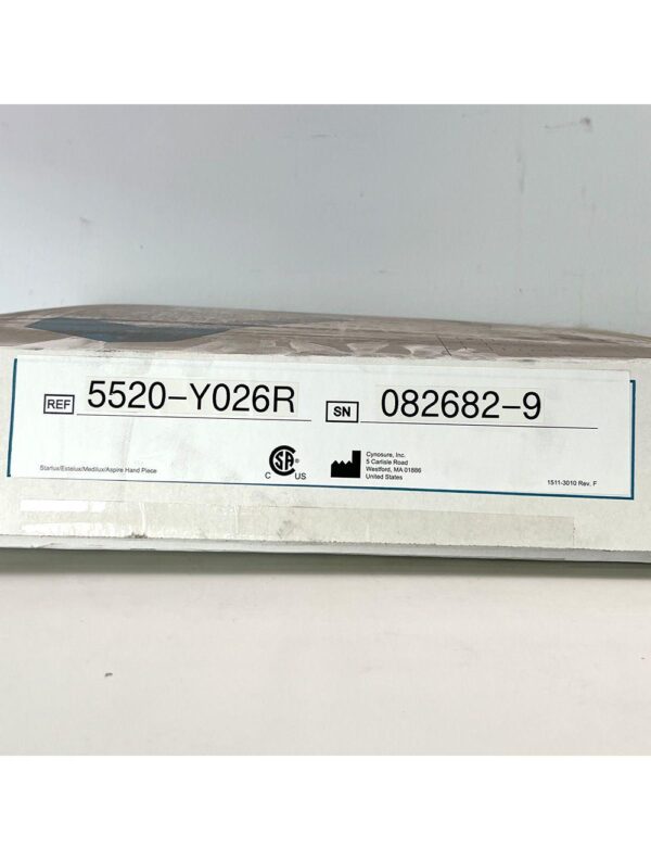 Palomar StarLux LuxY 500 Handpiece Cynosure Factory Refurbished 082682-9 (0 Shots)
