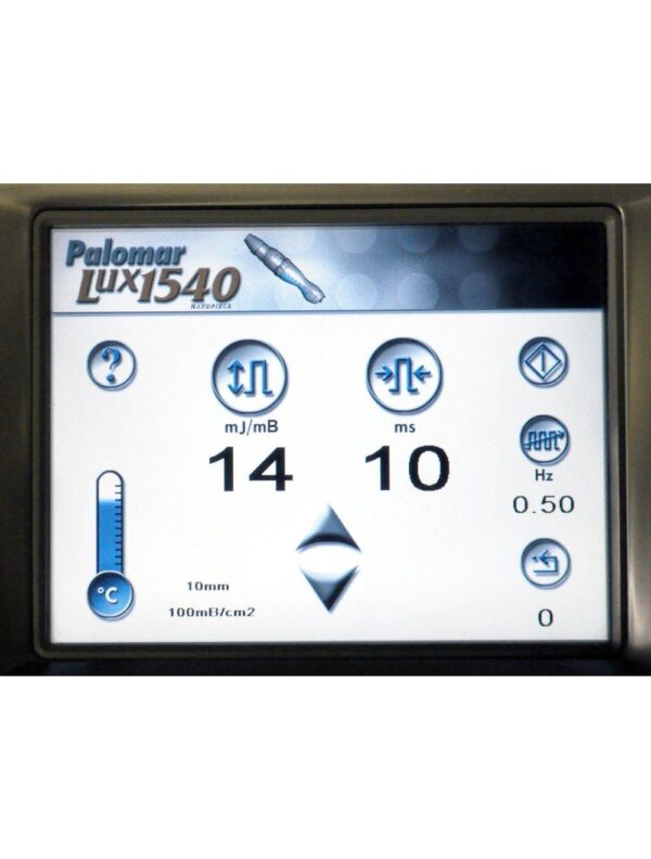 2012 Cynosure Lux 1540 XD Fractional Handpiece Palomar 10mm 15mm Spot Hand Piece