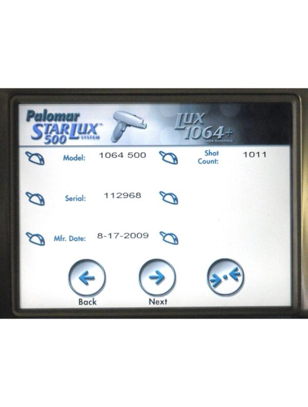 2009 Palomar Lux1064+ Nd:Yag Laser HandPiece Lux 1064 Plus StarLux 500 - HP