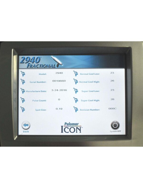 Palomar ICON 2940nm Fractional Laser Hand Piece Ablative Wrinkles Skin 0 SHOTS!!