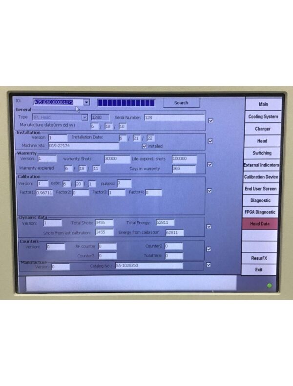 Lumenis M22 Laser Universal IPL Handpiece Hair Removal Rejuvenation SA-1026350