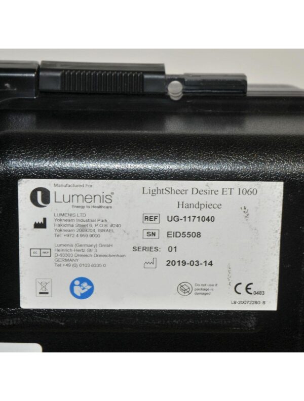 2019 LightSheer Lumenis DESIRE ET 1060nm Laser Hair Removal Chill Tip Handpiece