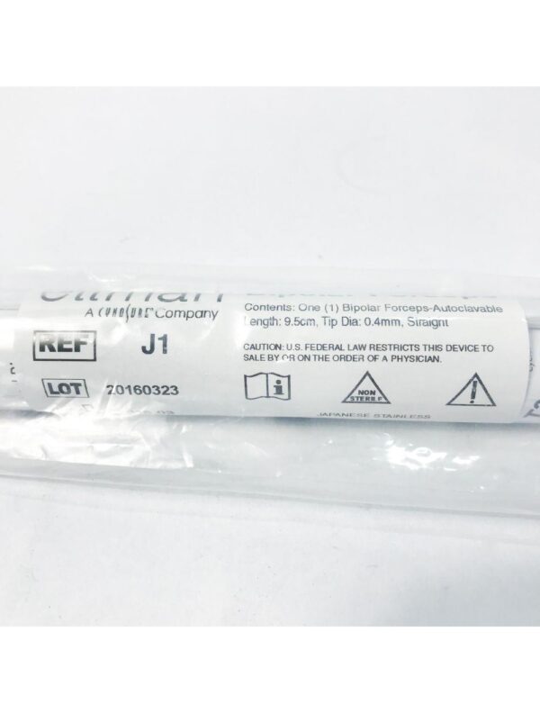Cynosure Ellman BIPOLAR FORCEPS J1 *SEALED NEW* Stainless Autoclavable Straight