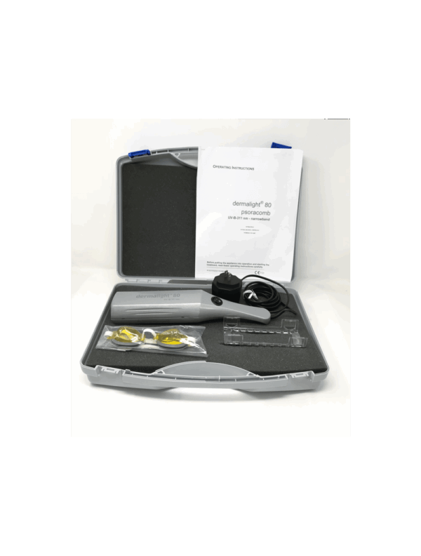 20240928153406-66f821eee9d46.png DERMALIGHT 80 Derma Light Psoracomb Narrowband UVB Phototherapy Device 311nm
