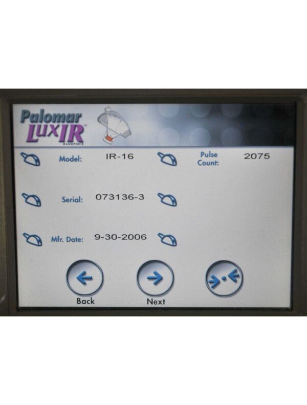 20240928153835-66f822fb25d4f.jpg Cynosure Palomar LuxIR Fractional Handpiece Starlux 300/500 Lux IR Low Shots