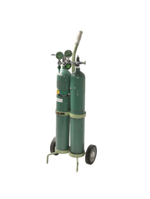 Oxygen Tanks 4500 Concoa Compressed Gas Regulator Rolling Mobile Stand Cylinder