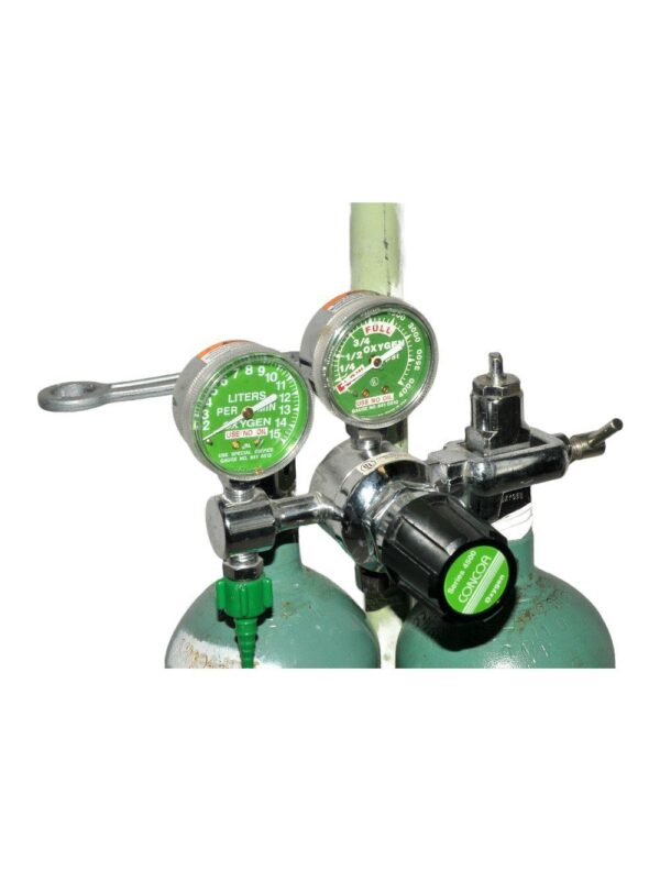 Oxygen Tanks 4500 Concoa Compressed Gas Regulator Rolling Mobile Stand Cylinder