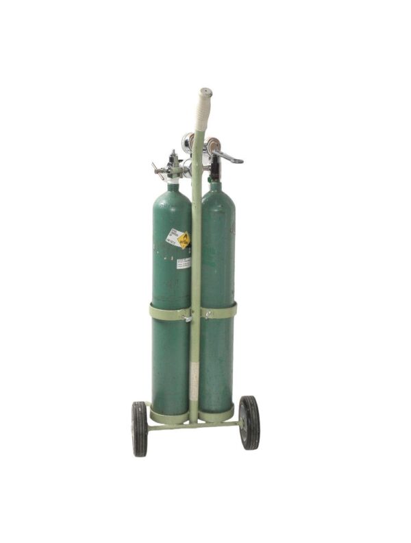 Oxygen Tanks 4500 Concoa Compressed Gas Regulator Rolling Mobile Stand Cylinder